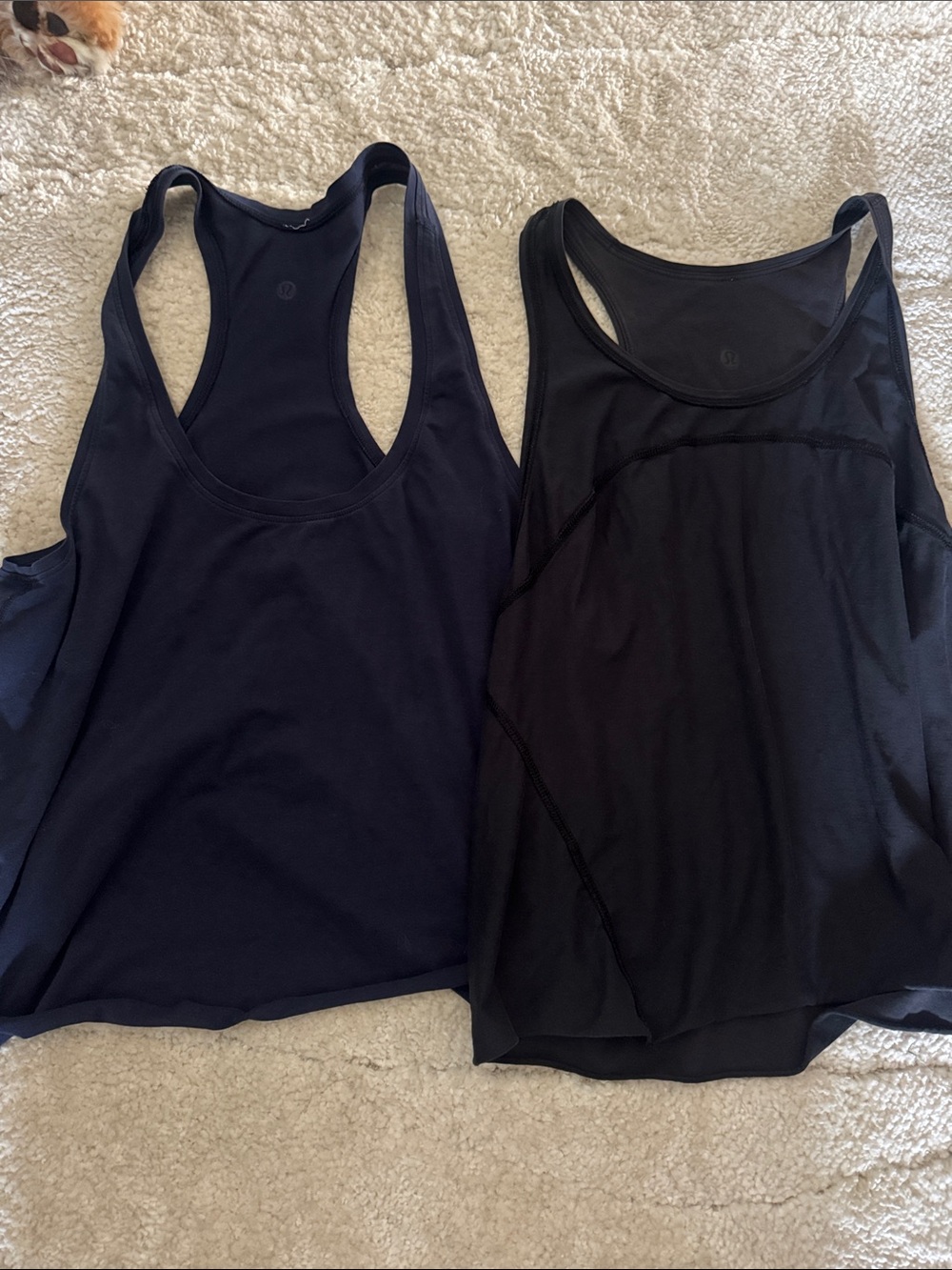 lululemon athletica Dual Racerback Tank Set - Navy & Black